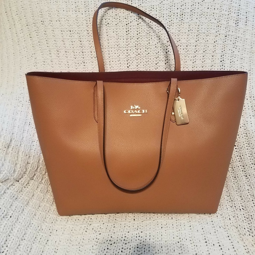 Coach Town Tote in Tan